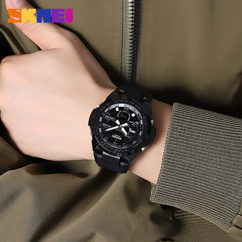 Наручний годинник чоловічий 2105BK Black Skmei acs0030283 - фото 3