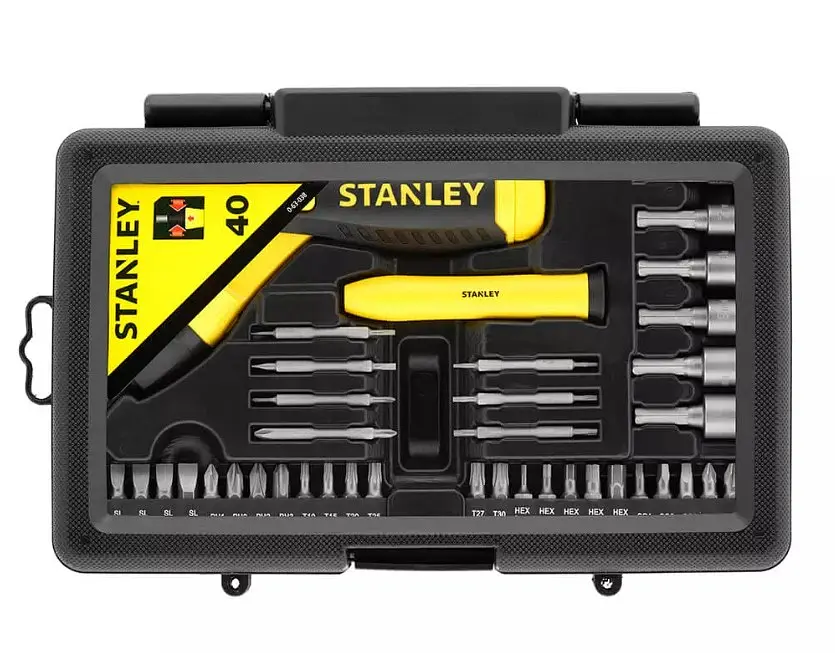 Викрутка Stanley Pistol Grip Ratchet з храповим механізмом та змінними бітами (0-63-038) - фото 2