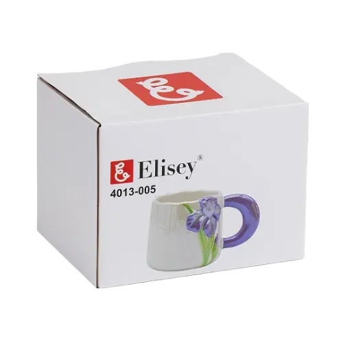 Чашка Elisey Фіолетовий ірис 400 мл фіолетовий (4013-005)   - фото 3