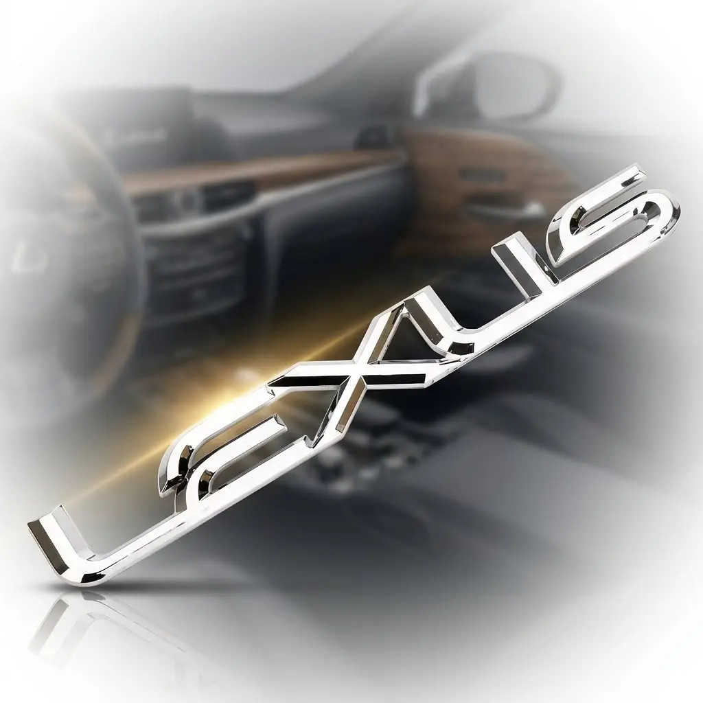 Емблема-напис багажника Lexus IS (1999-2014) 190х24 мм на скотчі Хром (ОЕМ: 7544130380, 7544153071) - фото 2
