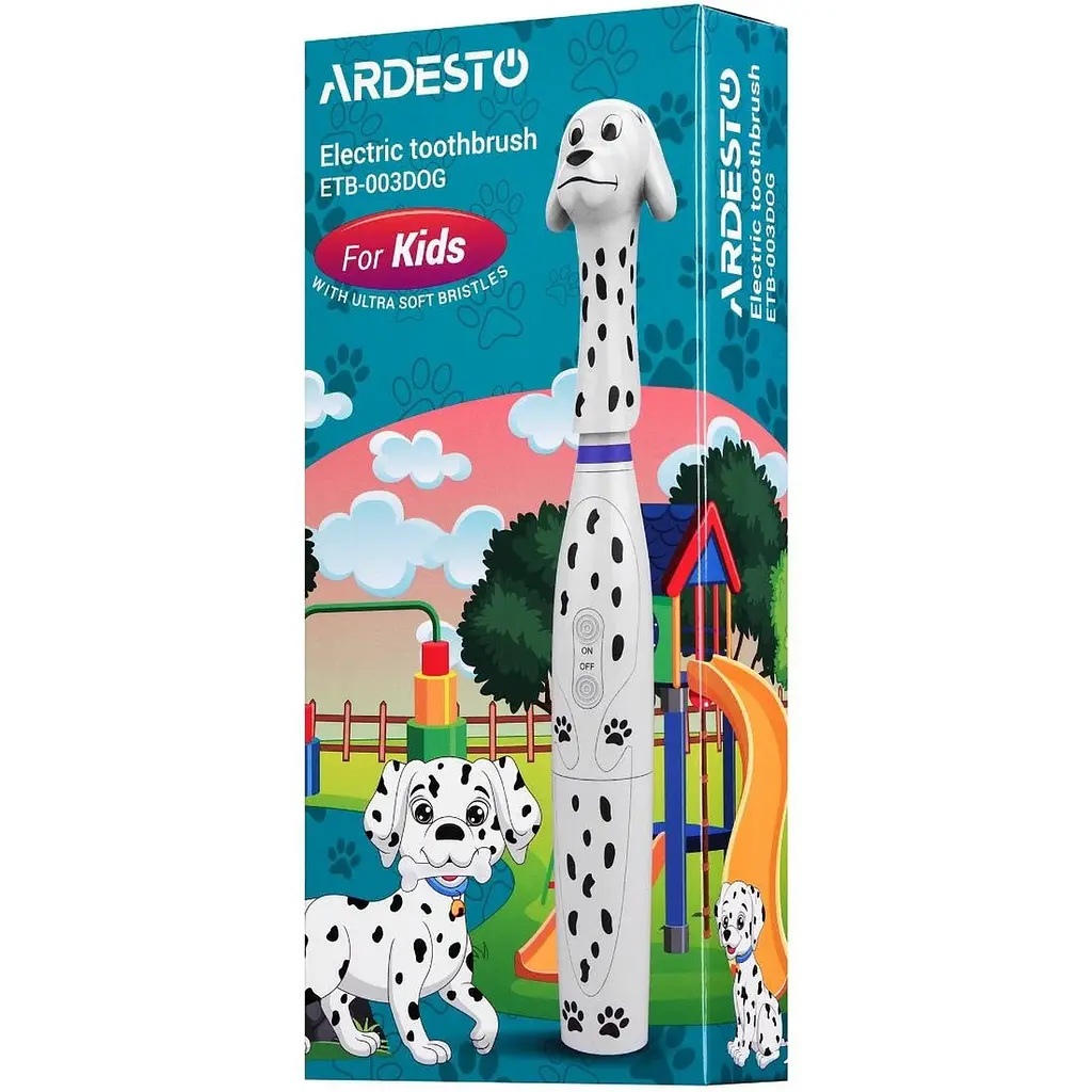 Електрична дитяча зубна щітка Ardesto ETB-003DOG біла - фото 8