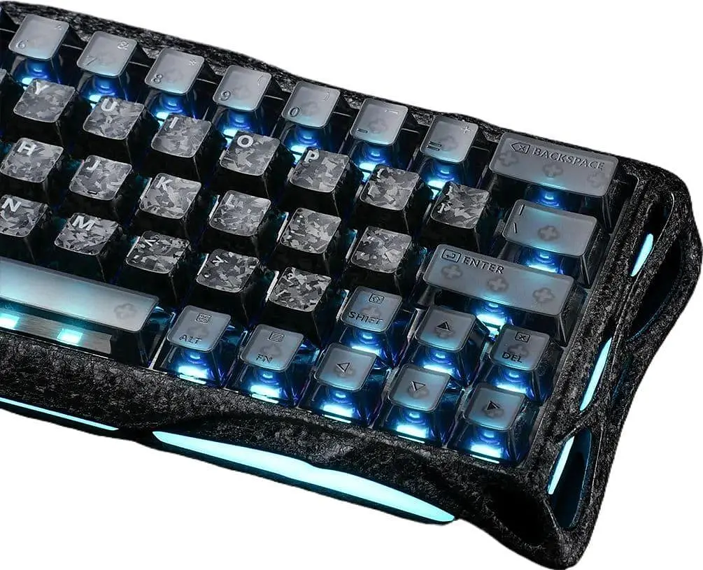 Клавіатура GravaStar Mercury V60 Pro 60 keys UFO Magnetic Gaming 8K USB-A RGB Crystal Rose (GSV60PRO_CF_BLK) - фото 2