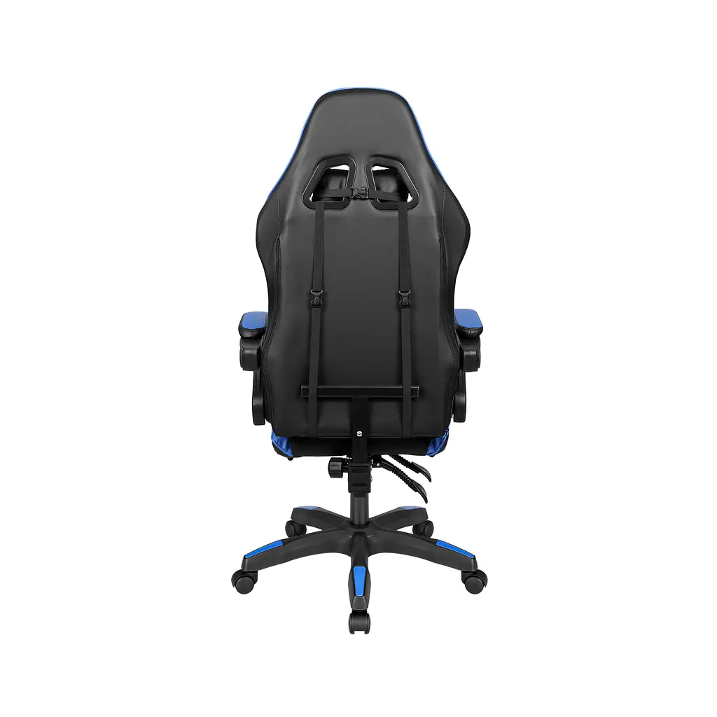 Кресло геймерское Kruger & Matz GX-150 с подставкой для ног Black/Blue - фото 6