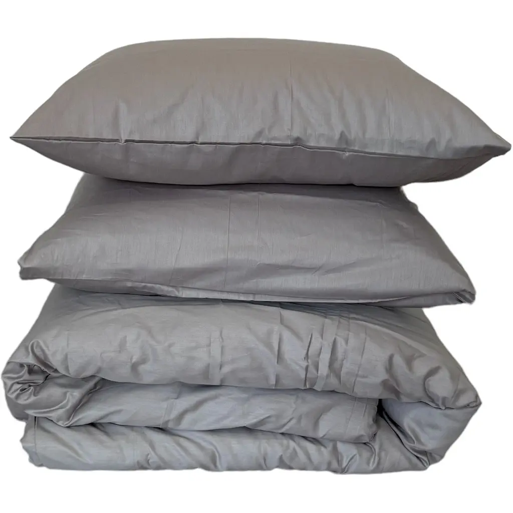 Наволочка Ecotton Chateau Grey сатин 50х70 см 2 шт. серая (24737) - фото 2