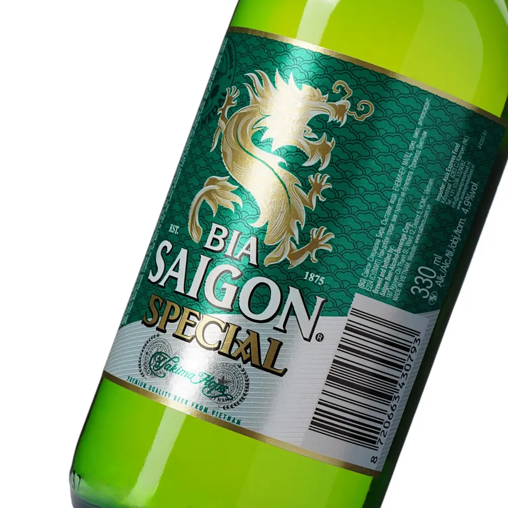 Пиво Bia Saigon Special світле фільтроване 4.9% 0.33 л - фото 6