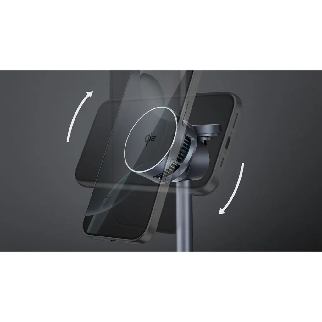 Бездротовий зарядний пристрій Senteo D2 Navi Stand 3in1 Black [169187] - фото 3