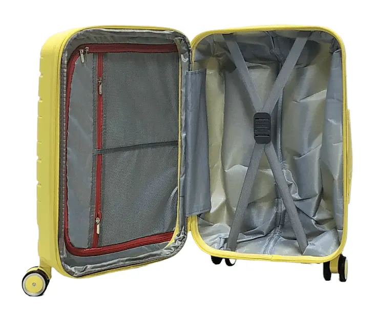 Валіза маленька S поліпропілен Milano bag 0306 56×35×24см 33л Жовтий - фото 4