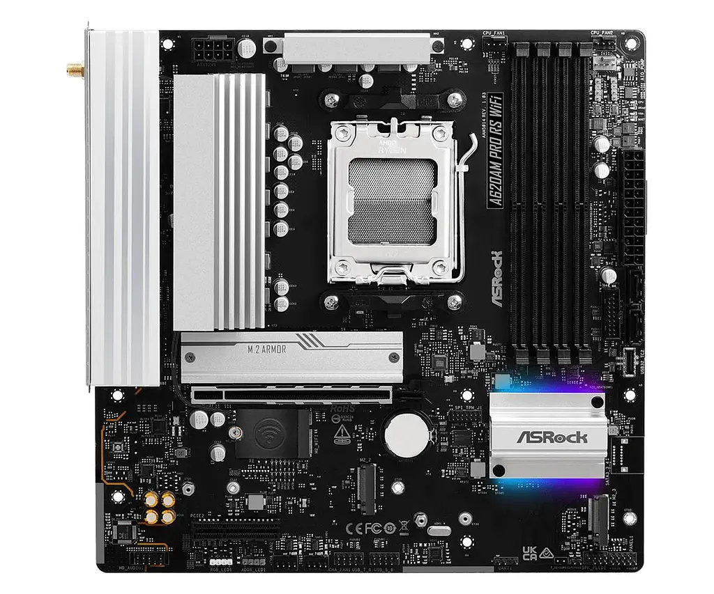 Материнська плата ASRock A620AM Pro RS WiFi Socket AM5 - фото 2