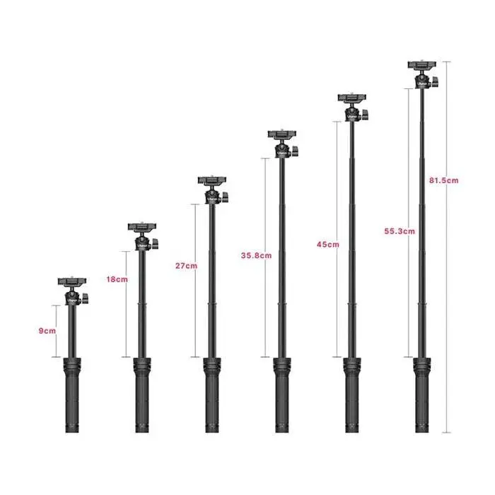 Штатив Ulanzi Vijim Multi-functional Extendable Tripod UV-2412 MT-34 Black - фото 7