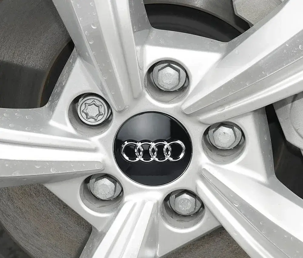 Ковпак колеса Audi Чорний d=69мм, посадковий d=60мм (ковпачок, заглушка диска) 1 шт - фото 4