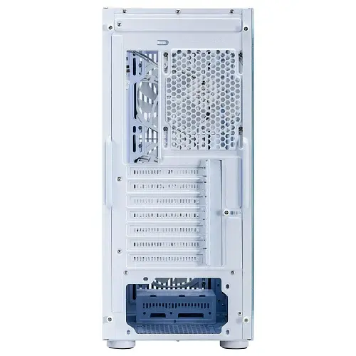 Корпус 1stPlayer H6-WH-4F7-W, White, без БП, Midi Tower, ATX/Micro ATX/Mini ITX, 1xUSB 3.0/2xUSB 2.0, макс. CPU - 165 мм/VGA - 320 мм, 4x120 мм ARGB, боковая панель из закаленного стекла - фото 2