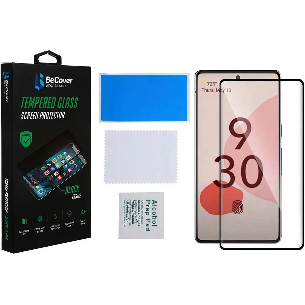 Защитное стекло BeCover для Google Pixel 6 Black (707138) - фото 2