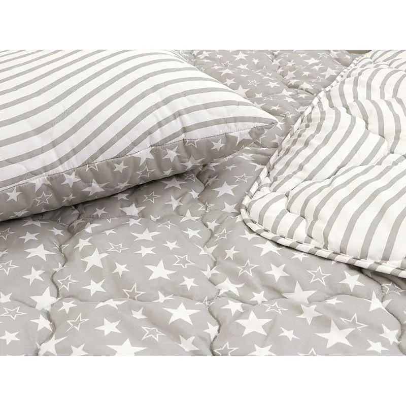 Ковдра Руно - Star полегшена сіра полуторна 140x205 см 200 гр/м2 (17860) - фото 4