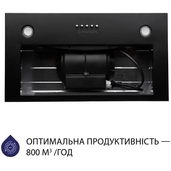 Витяжка вбудована Minola HBI 5327 BL 800 LED - фото 2
