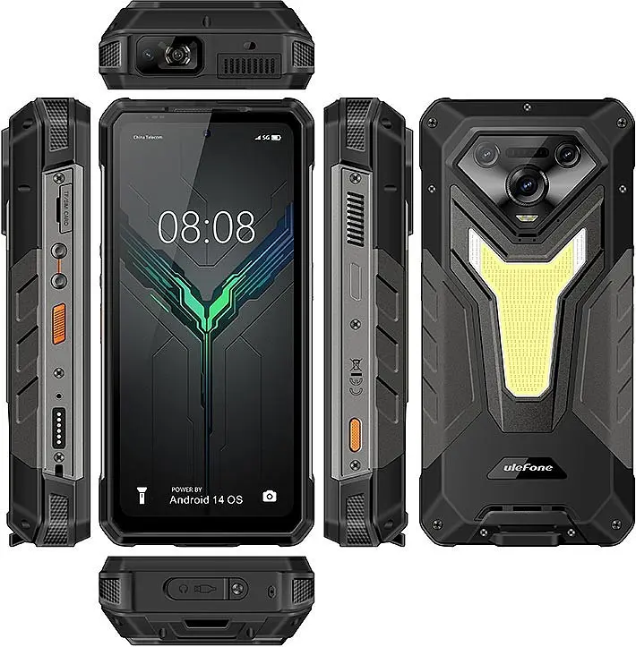 Смартфон Ulefone Armor 34 Pro Plus 5G 16/512GB Black Night Vision + Проектор + Прожектор - фото 7