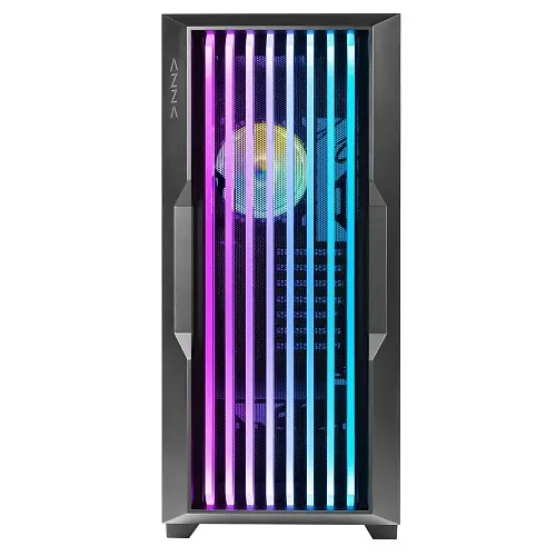Корпус AZZA GUARDIAN GLASS, Black, без БП, Mid Tower, для E-ATX/ATX/Micro ATX/Mini ITX, Type-C/2xUSB 3.0, макс. CPU – 170 мм/VGA – 400 мм, 1x120 мм ARGB, боковая панель из закаленного стекла (CSAZ-520BG) - фото 4