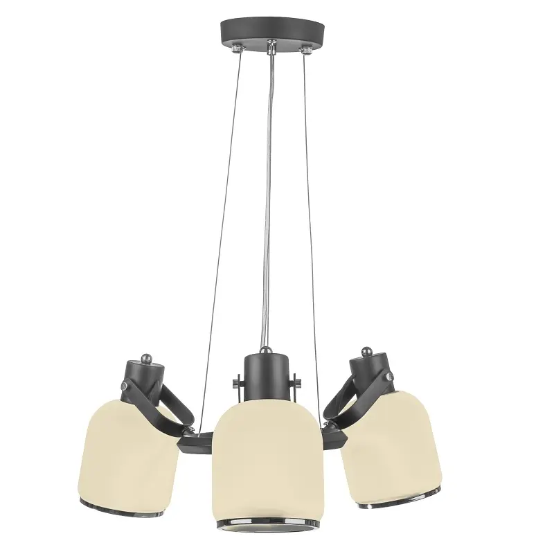 Люстра подвесная Brille для гостиной E27 60W BK (LK-563S/3) - фото 5