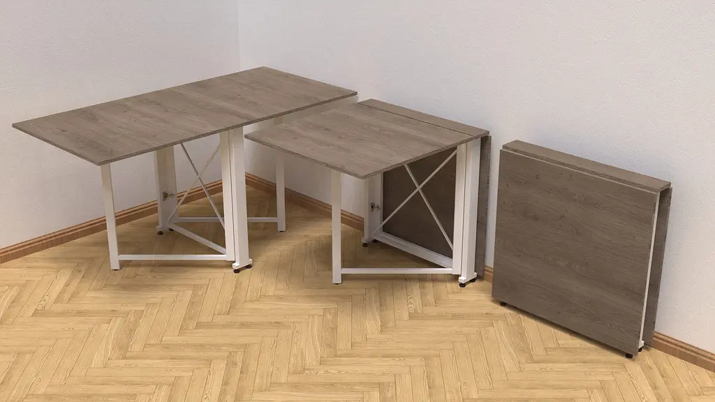 Стіл-книга трансформер Оріон 2 Ferrum-decor 750x1520x730 Білий метал ДСП Дуб Сонома Трюфель 16 мм (FRD-104594) - фото 7
