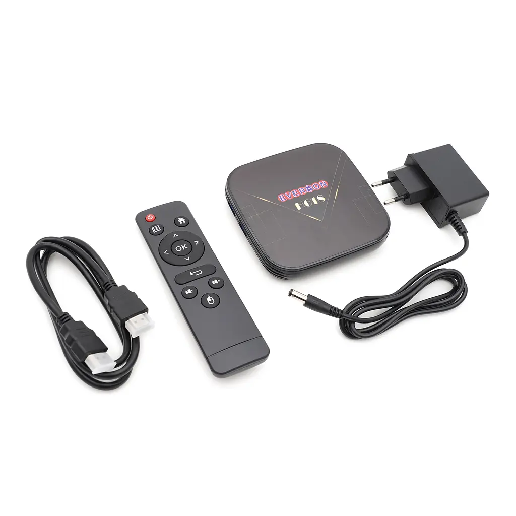 Смарт ТВ приставка Everon H618 4/64Gb Android TV 12, медіаплеєр 8K HDR, налаштування у подарунок, YouTube та фільми без реклами - фото 8
