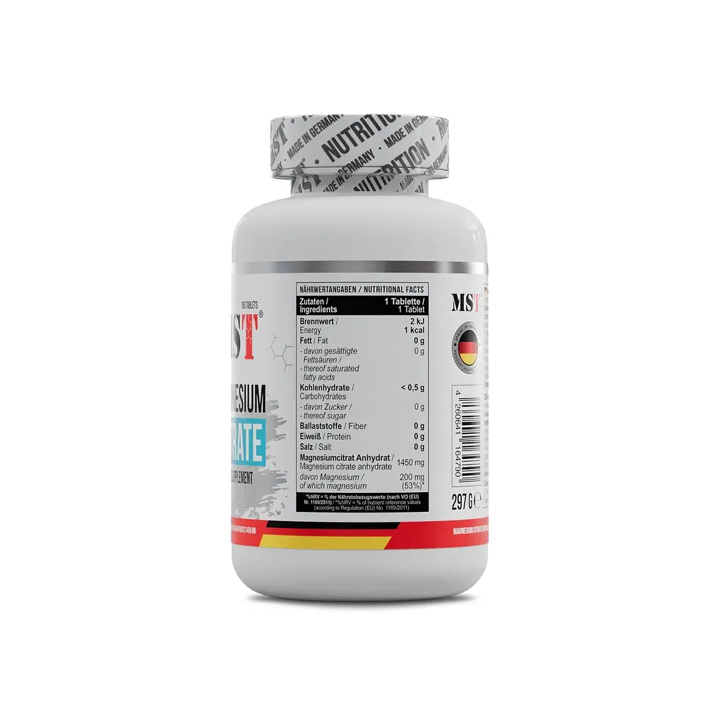 Цитрат магнію MST Nutrition Magnesium Citrate 200 mg, 180 таблеток - фото 2
