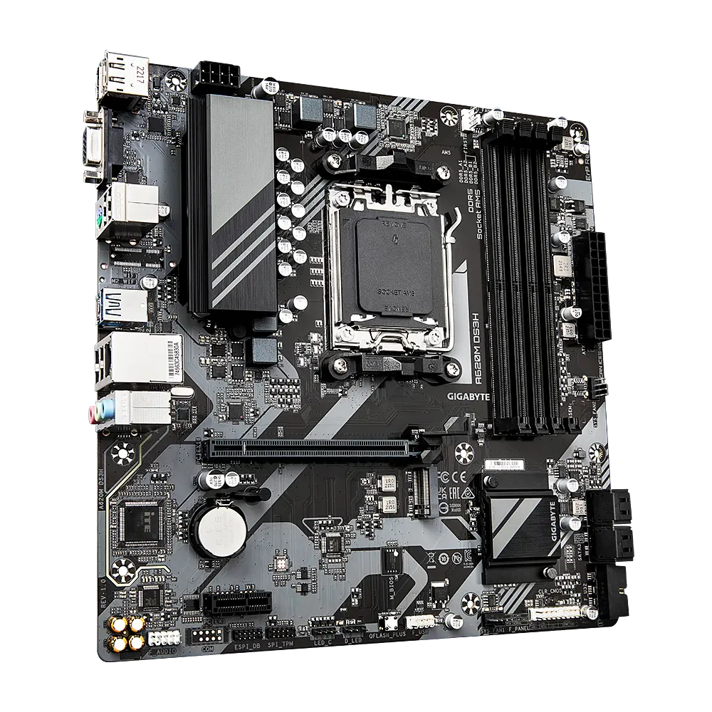 Mатеринська плата Gigabyte A620M DS3H Socket AM5 (A620M DS3H) Б/В - фото 2