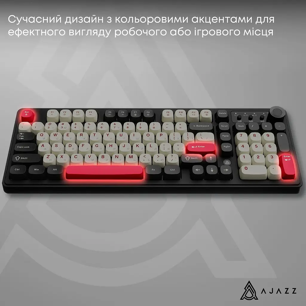 Клавиатура Ajazz AF98 PLUS Black Shark Red (AF98-PLUS-BSR) - фото 13