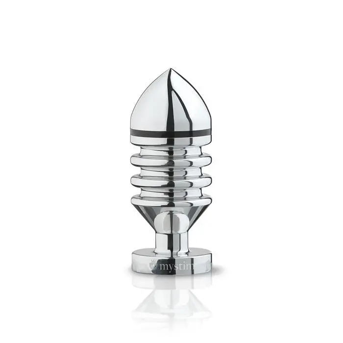Mystim Hector Helix L - Металева анальна пробка для електростимулятора, 11.5х5см. - фото 2