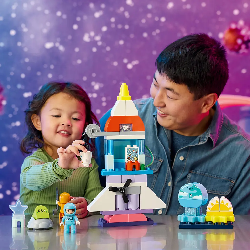 Конструктор LEGO DUPLO Пригоди на космічному шатлі 3-в-1 58 деталей (10422) - фото 6