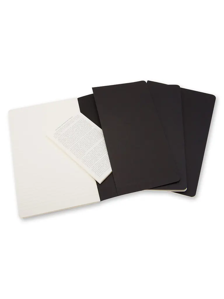 Записник Moleskine Cahier кишеньковий, Лінійка Чорний (QP311) - фото 4