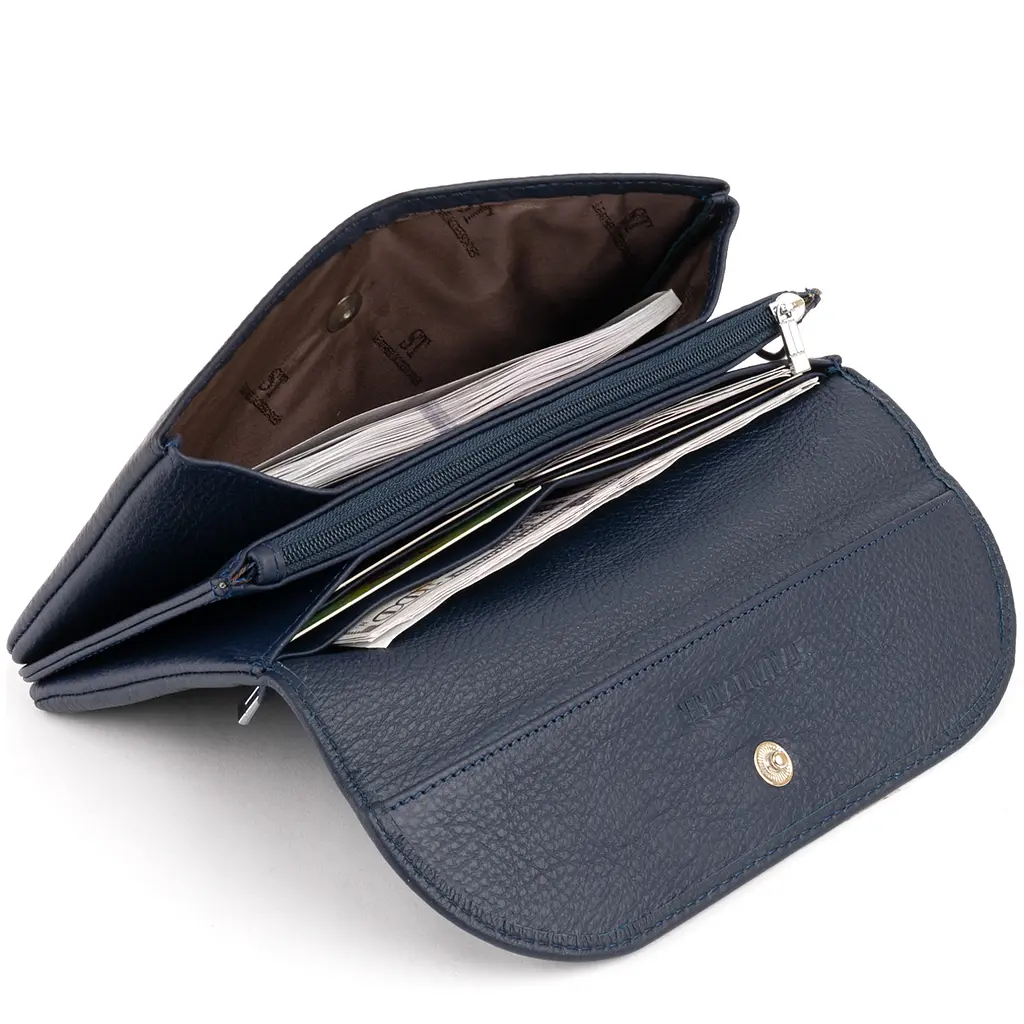 Женский кожаный кошелек-клатч ST Leather 19х9.5х2.5 см acs0015830 - фото 5