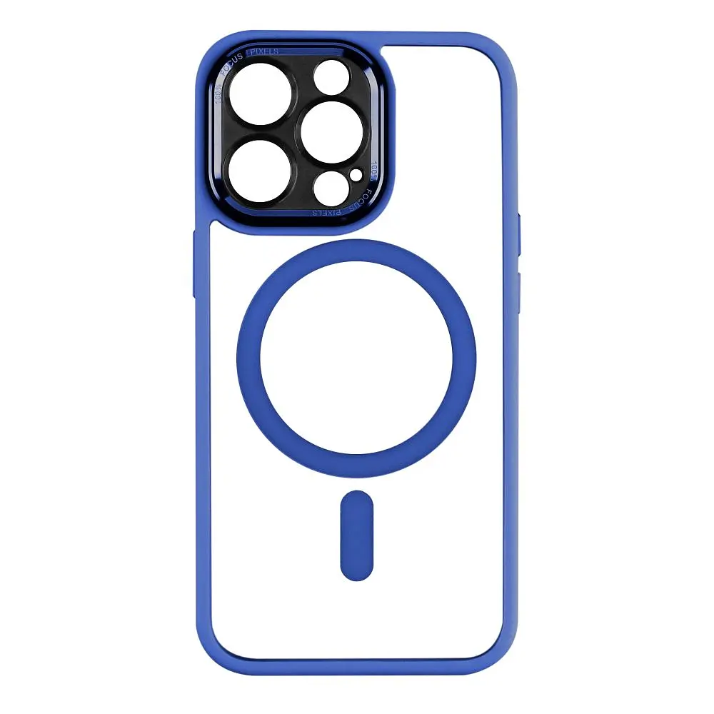 Чохол Creative TPU PC Metal Calais MagSafe Apple iPhone 13 Pro Light Blue