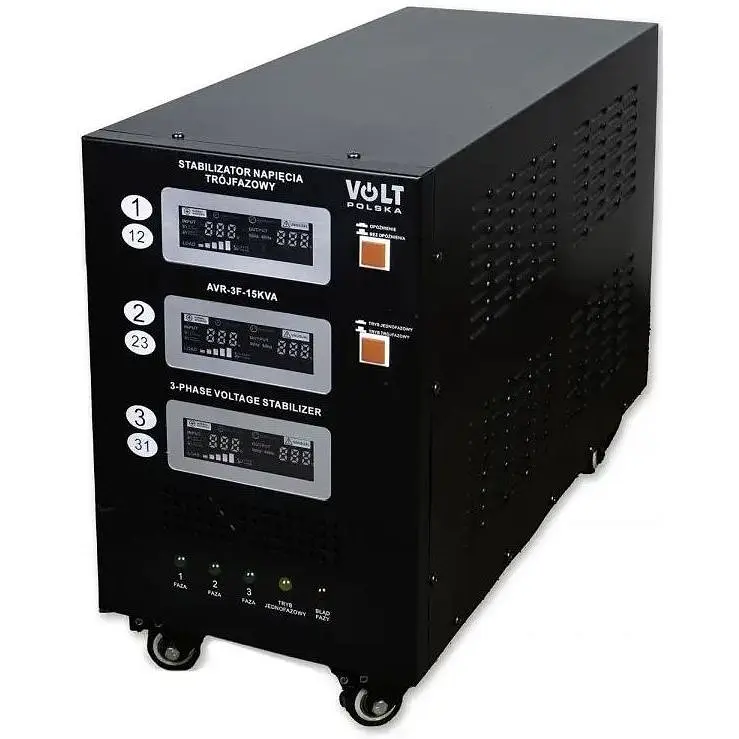 Стабілізатор напруги Volt Polska трифазний AVR 15000VA 3% 3F - фото 1