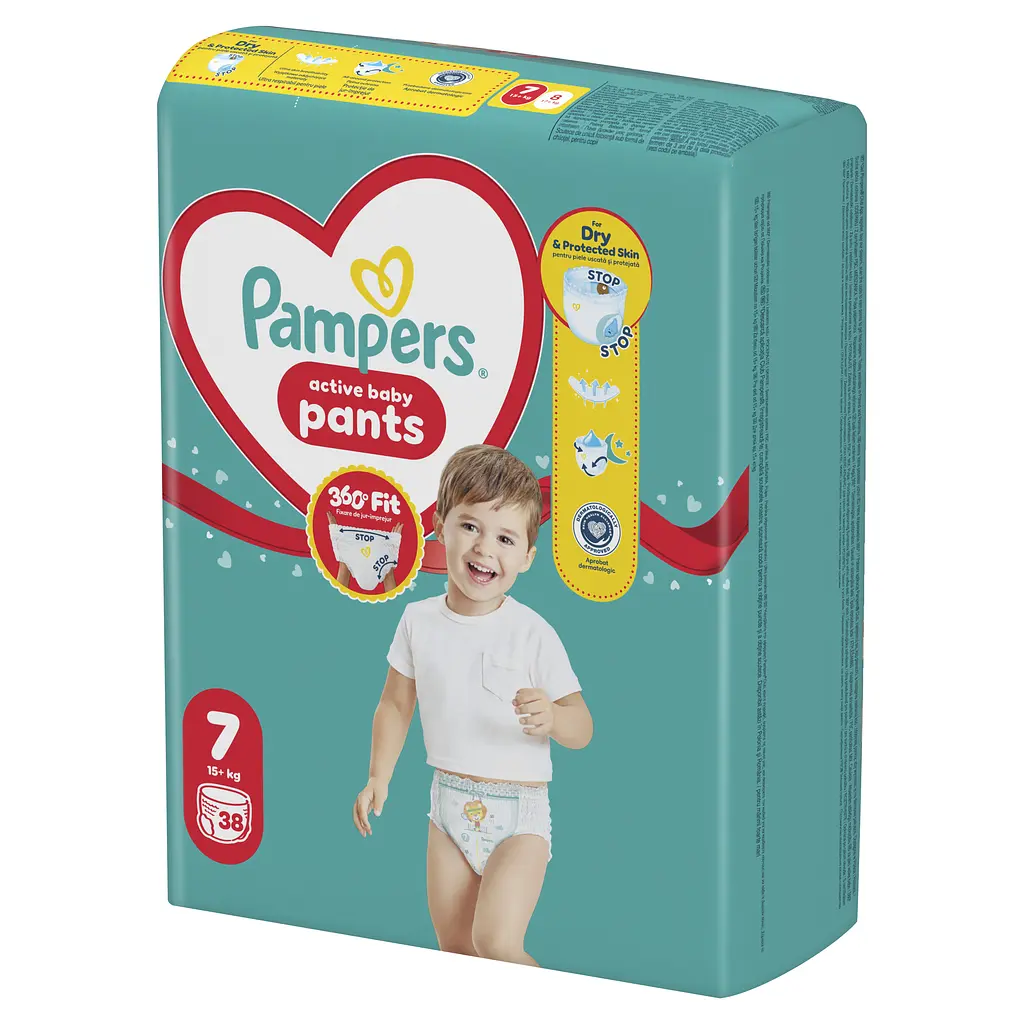 Підгузки-трусики Pampers Active Baby Pants Розмір 7 (15+ кг) 38 шт. - фото 2