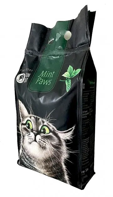Наповнювач для котячого туалету Fun Cat Mint Paws зерновий з ароматом м'яти 5л - фото 3
