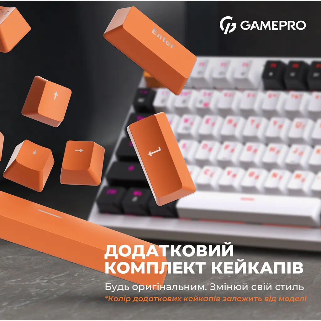 Клавиатура GamePro Red с Hot-Swap RGB White проводная механическая (MK160W) - фото 9