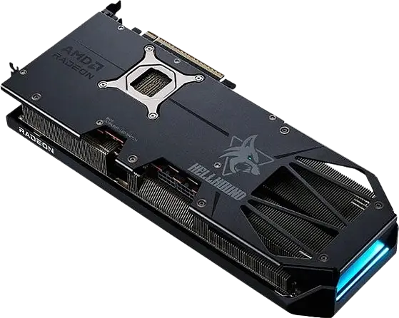 Відеокарта AMD Radeon RX 9070 XT 16GB PowerColor Hellhound (RX 9070 XT 16G-L/OC) - фото 2