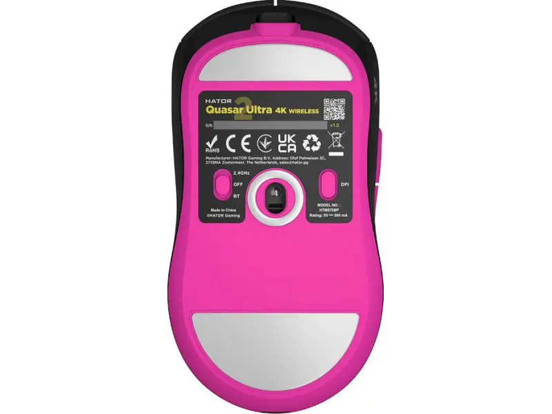 Миша Hator Quasar 2 Ultra 4K Wireless Black/Pink (HTM570BP) - фото 3