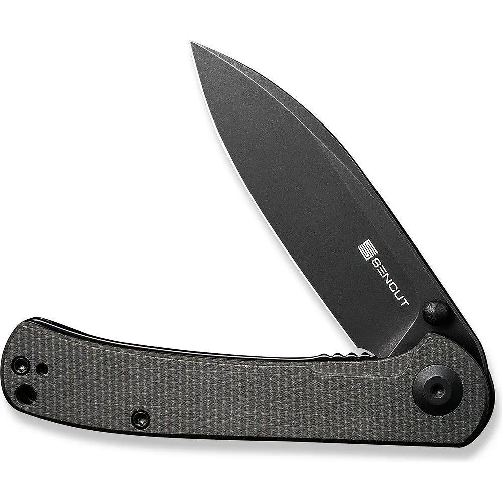 Ніж складний Sencut Scepter SA03G чорний - чорне лезо Micarta - фото 7