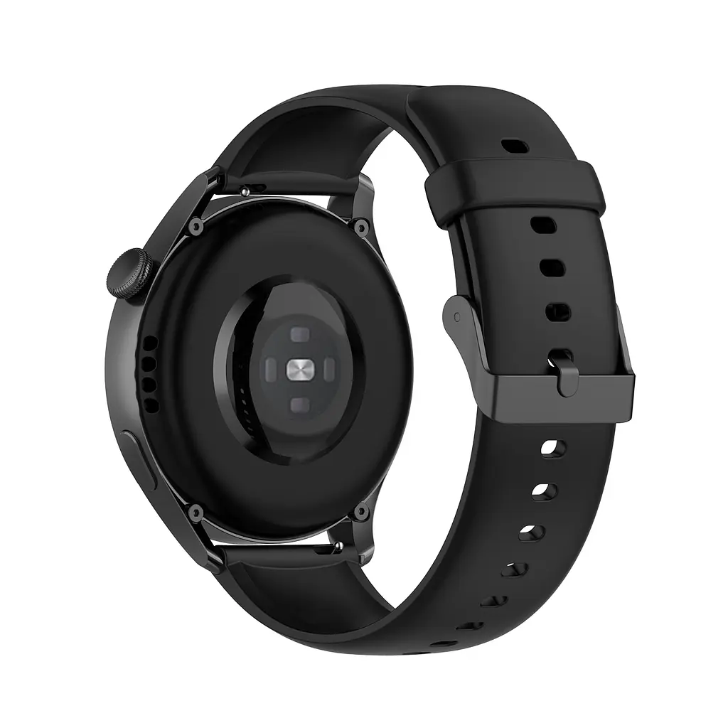 Ремінець силіконовий для смарт-годин BeWatch HW Huawei Watch 22 мм Чорний (102HW01) - фото 5