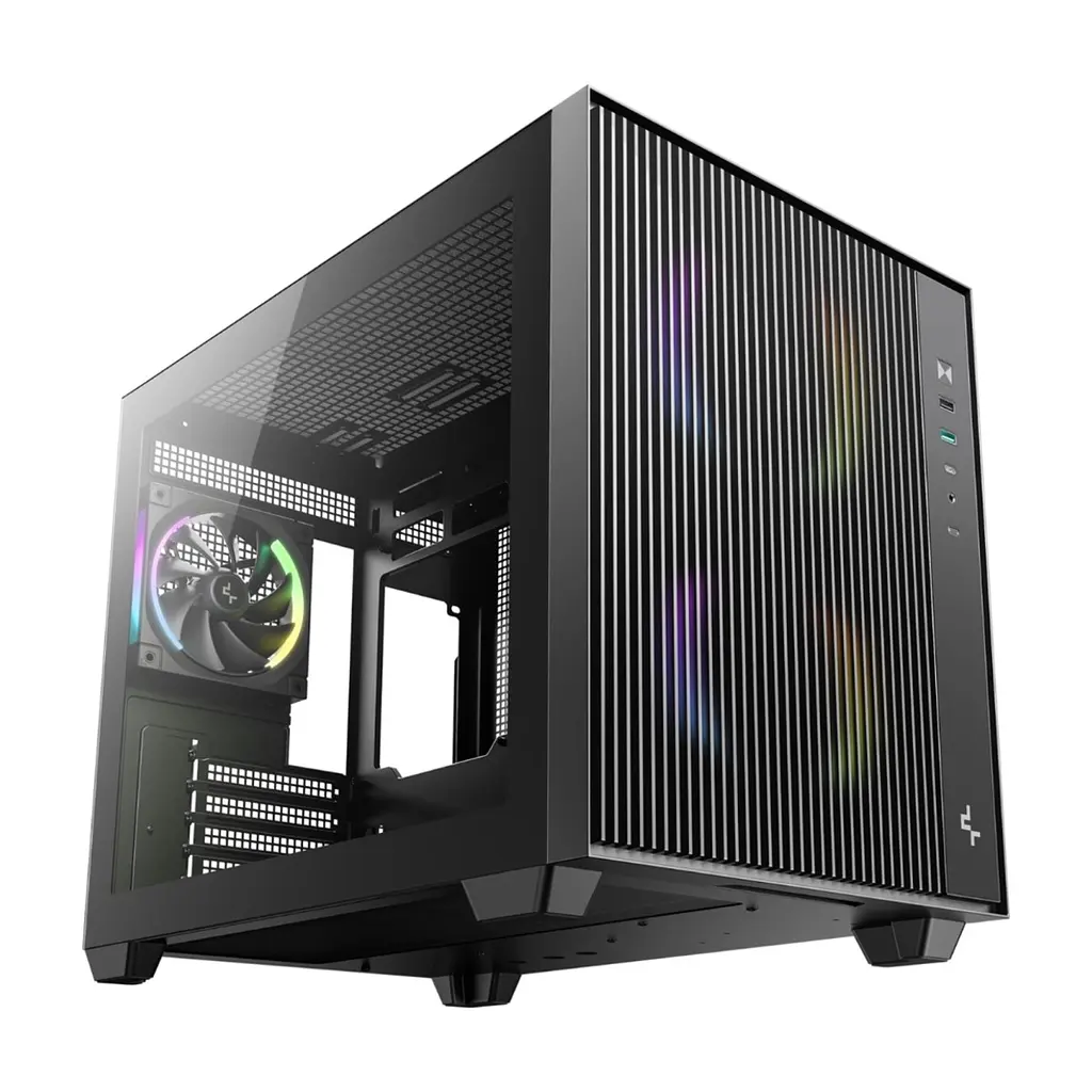 Корпус для ПК Deepcool CG330 Mesh 3F Black (R-CG330MESH-BKANM3-G) - фото 8