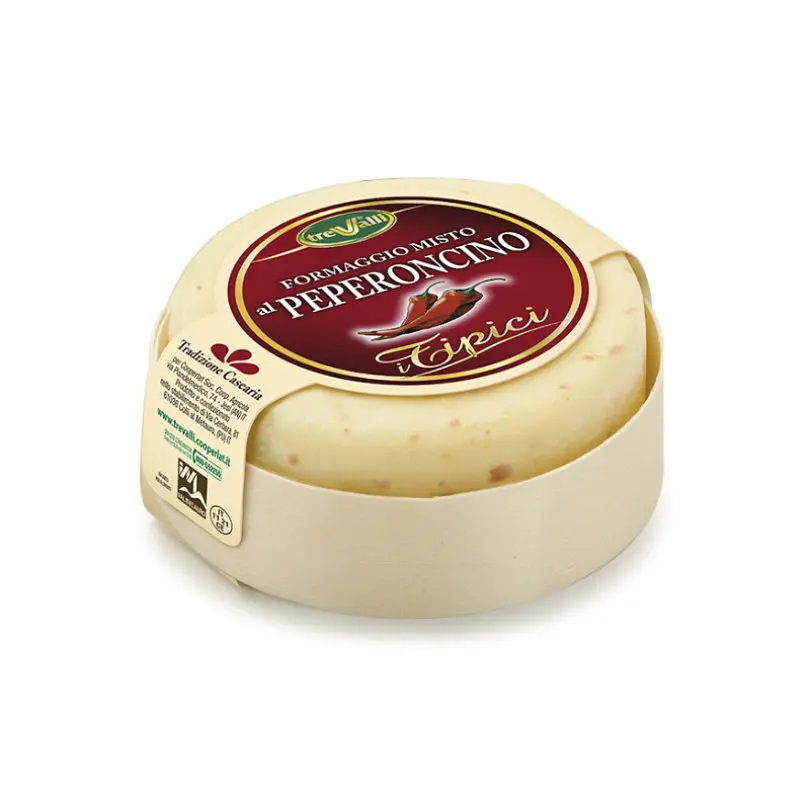 Сир Качотта Trevalli Formaggio misto al Peperoncino з перцем чилі 180 г