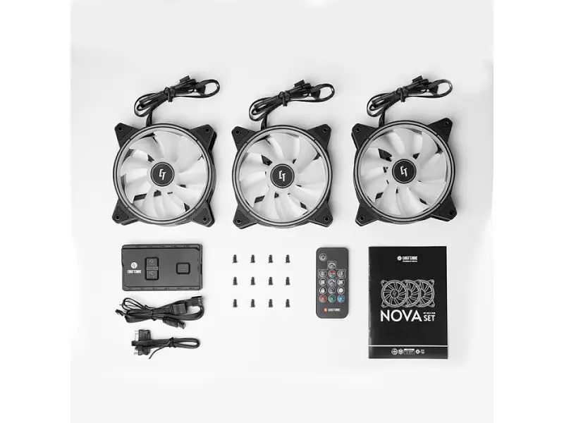 Вентилятор для корпусу Chieftec Nova Set 3-Pack (NF-3012-RGB) - фото 5