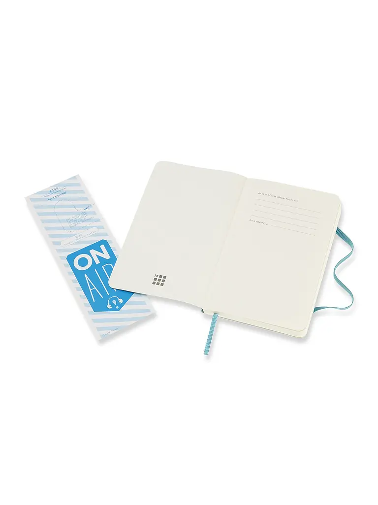 Записник Moleskine Classic кишеньковий, Нелінований Океанський Синій М’який (QP613B35) - фото 3
