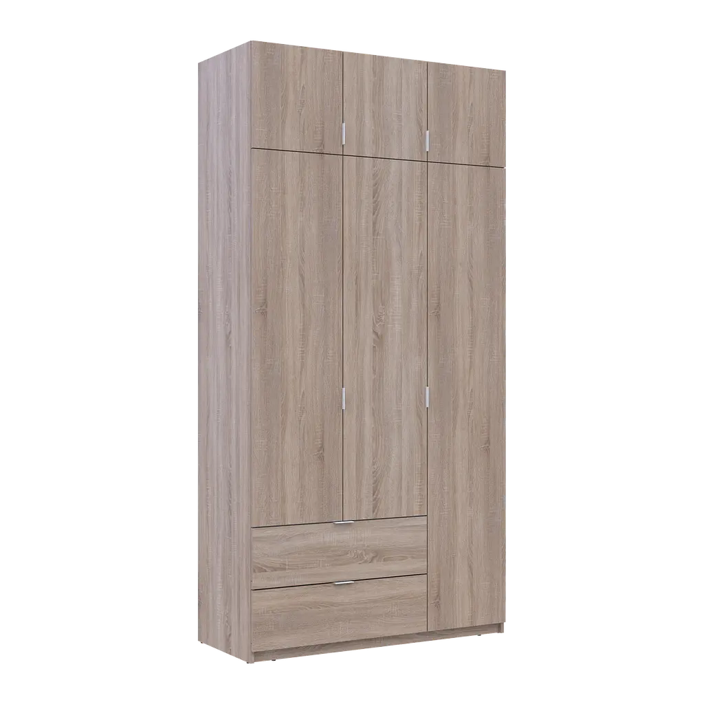 Шафа для одягу Doros Лукас Дуб Сонома 3ДСП 120х50х240 (80737799) - фото 5