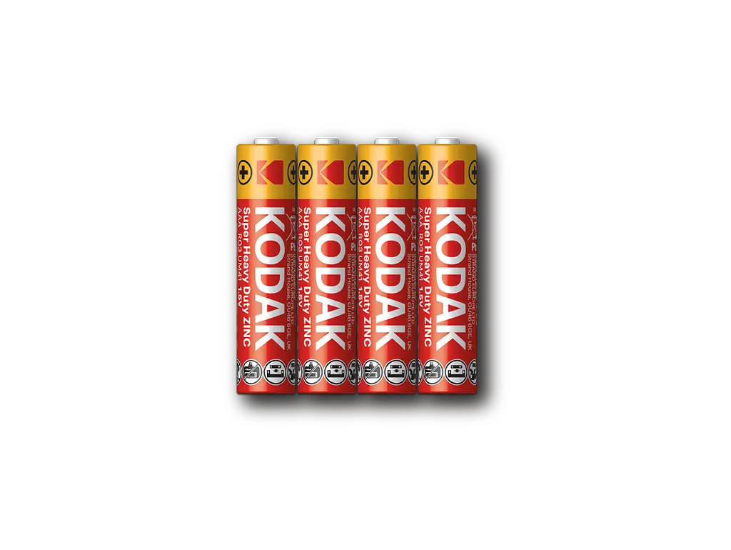 Батарейка Kodak EXTRA HEAVY DUTY R3 коробка 1x4 шт. (6409674) - фото 3