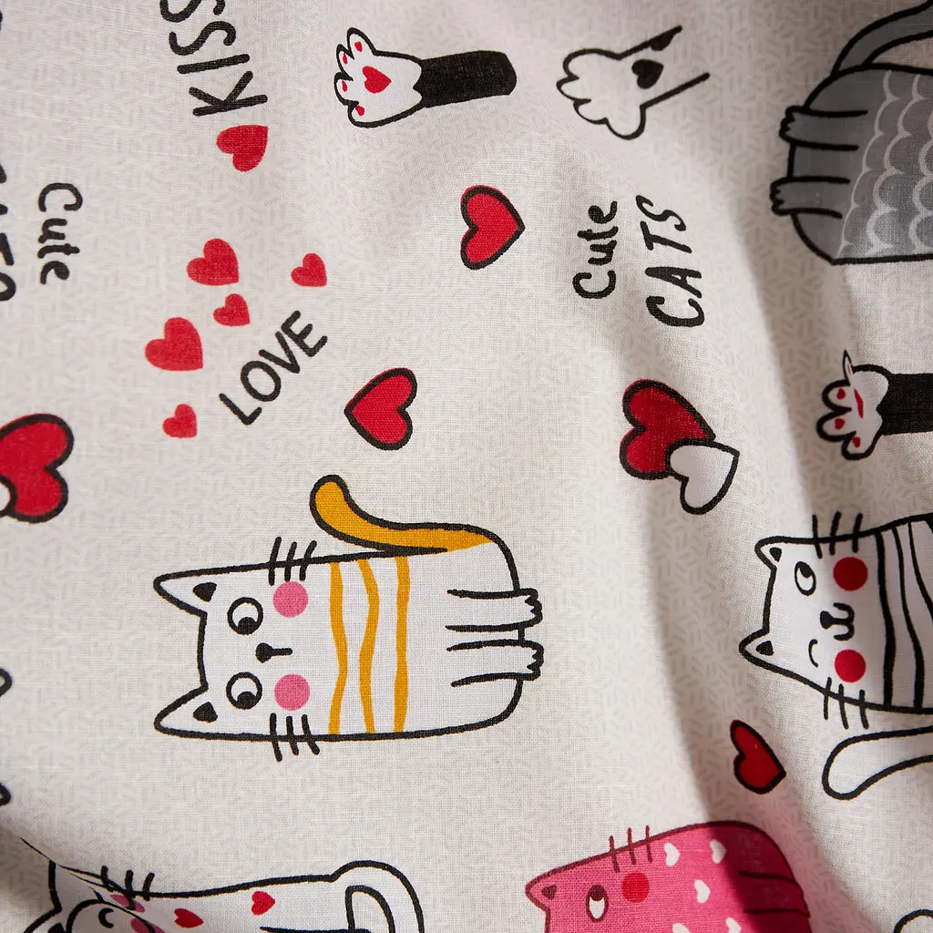 Набір наволочок Moon&Star Бязь Gold Люкс Cute Cats 40х40 см 2 шт - фото 5