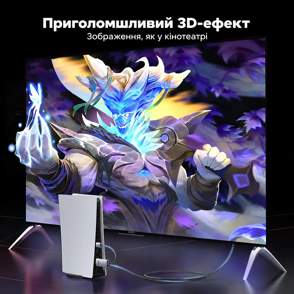 Відеокабель-перетворювач UGREEN HD169 HDMI - DisplayPort 4K 60 Гц 1,5 м темно-сірий (25153) - фото 11