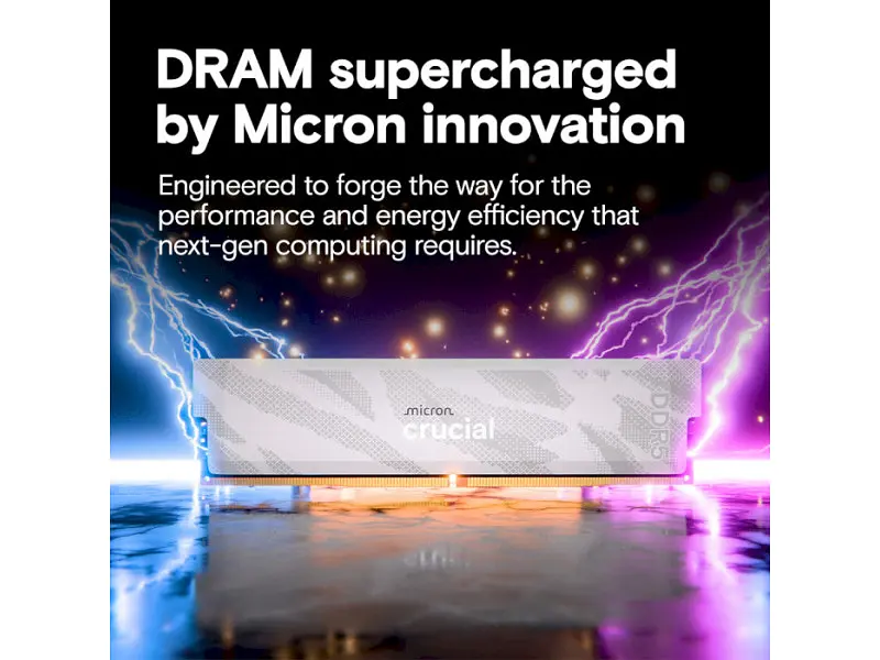 Пам'ять для настільних комп'ютерів Crucial 32 GB (2x16GB) DDR5 6400 MHz Pro Overclocking White (CP2K16G64C32U5W) - фото 2