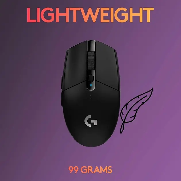 Миша бездротова Logitech G304 Wireless чорна - фото 2