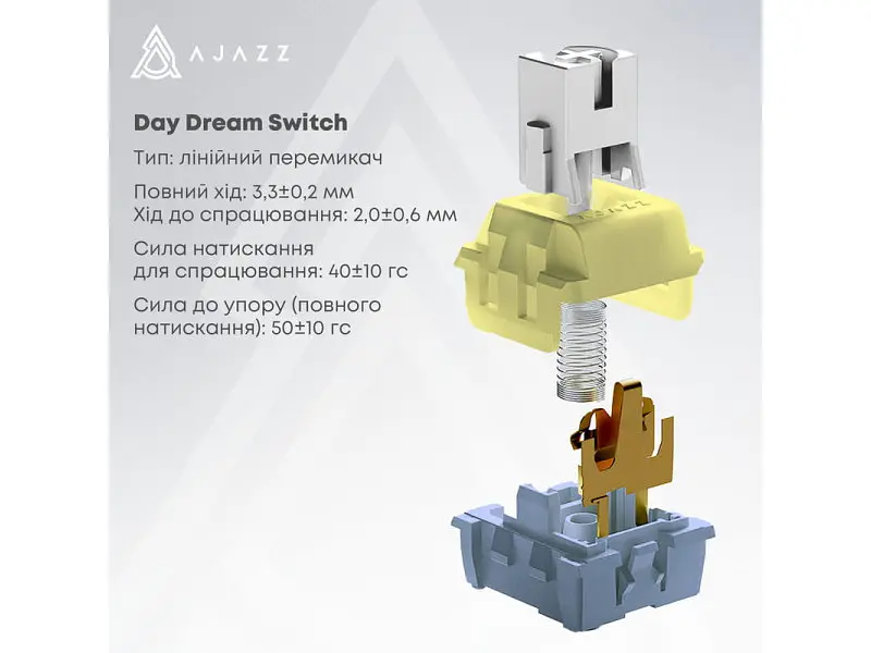 Клавіатура Ajazz AK820 Max Plus Black Grey Yellow (AK820MAX-DD-BGY) - фото 10